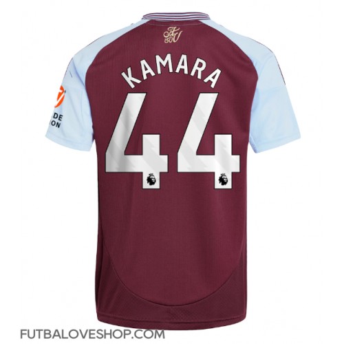 Dres Aston Villa Boubacar Kamara #44 Domáci 2024-25 Krátky Rukáv